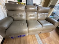 芝華仕3座位真皮電動鉸梳化