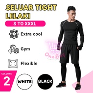 Tight pants lelaki seluar legging lelaki long tight pants for gym running sport tight men