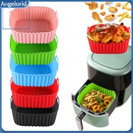 Angelorid| Air Fryer Steaming Basket Silicone Air Fryer Tray Reusable Silicone Air Fryer Basket Tray