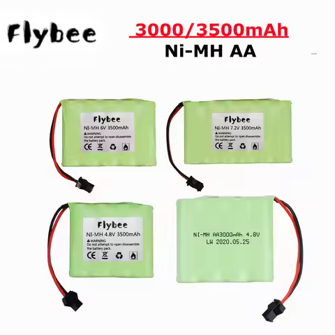 3.6V 4.8V 6V 7.2V 3500mah 3000mah NI-MH AA Rechargeable Battery Pack For Remote Control Toys Electri
