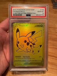 PSA 10 2021 Pokémon SWSH BSP FA/Pikachu V celebrations Ultra-premium 比卡超 25週年 美版