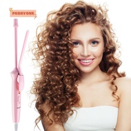 PEONYTWO Mini Hair Curling Iron, Electric Professional 9mm Curler Wand, Ceramic Superfine Small Crim