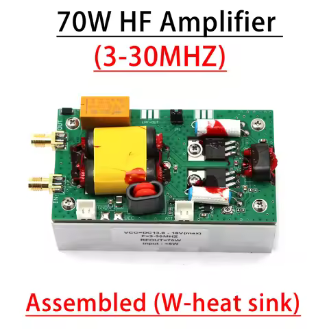 70w HF Linear Amplifier 3.5Mhz-30Mhz ShortWave RF Power Amplifier FOR HMA YAESU FT-817 KX3 Radio Sta