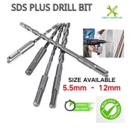SDS Plus Drill Bit / Mata Tebuk Dinding Simen /Concrete Drill Bit/SDS Cucuk