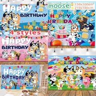 Bluey Moose Children's Birthday Party Background Birthday Background Banner Bluey Bingo Family 210x1