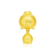 FC1 CHOW TAI FOOK Disney Tsum Tsum 999 Pure Gold Chip and Dale Charm R19041