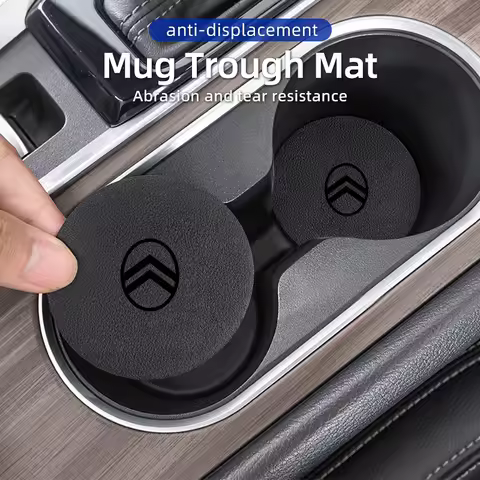 Car Coaster Water Cup Anti-Slip Pads For Citroen C4 C3 C5 C1 C2 C-Elysee Berlingo Picasso Jumpy Cact