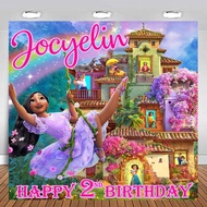 Encanto Backdrop Flexi Banner Birthday Birthday Wall Decoration Banner/