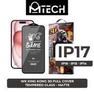 MTech Protection WK King kong Matte Finish 3D Full Coverage Tempered Glass Screen Protector Compatib