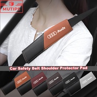 Audi 2Pcs Car Seat Belt Shoulder Pad Leather Shoulder Protector Auto Safety Belt Cover For A3 8l A1 