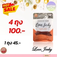 8976-LOVE JERKY BEEF/ JERKY-BEEF For BEEF Dogs 120 G. ***Special Promotion 4 Bags