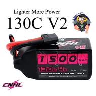 CNHL Black Series V2.0 1500mAh 14.8V 4S 130C Lipo Battery with XT60 Plug 1501304BK
