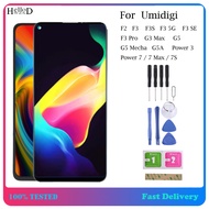100% Tested LCD Display For Umidigi F2 F3 F3S F3 5G F3 SE G3 Max G5 G5 Mecha G5A Power 3 Power 7 Pow