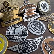 Royal Enfield Emblem Badge Aluminum Sticker Body Trunk Tail Decorative Decal Motorcycle Modified Acc