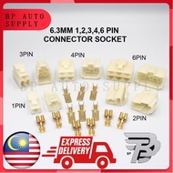 6.3MM 1PIN 2PIN 3PIN 4PIN 6PIN TERMINAL SOCKET CONNECTOR GENERAL WIRE CAR TRUCK LORRY WIRING