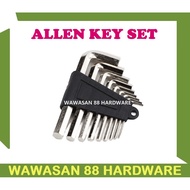 9 PCS/Set Hex Allen Key Set Hex Key Wrench Set Driver Screwdriver hex key Flat Head Ball