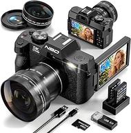 NBD Digital Cameras for Photography 48MP Autofocus Vlogging Camera 5K, for YouTube with 32GB TF Card
