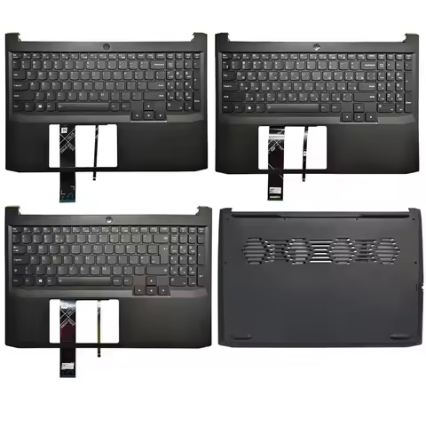 New For IdeaPad Gaming 3-15ACH6 3-15IHU6 US/UK/Spanish/Russian Keyboard Palmrest Upper Case