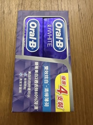 Oral-B 3D White 牙膏4支裝