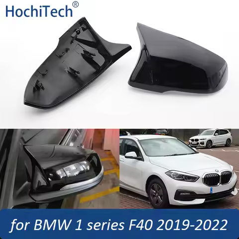 Replacemen M Look Mirror Cover for BMW 1 series F40 2019-2023 116i 118i 120i 128ti 116d 118d 120d Bl