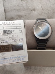 光動能 原$8,200 星辰 玫瑰金 錶玻無刮 黑 日本機芯 正品 男錶 手錶 二手 Citizen