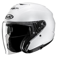 HJC i31 WHITE GLOSSY HALF FACE HELMET