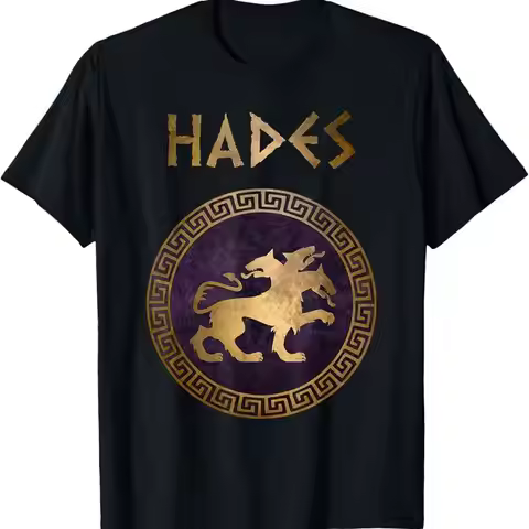 Ancient Greek God Hades of the Underworld Cerberus T Shirt