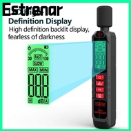 ESTRENAR Noise Meter, 30-130dB Windproof Sound Level Meter, Professional Digital Display 125Hz-8KHz 