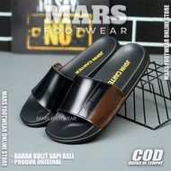 MARS X HOPE Men's Casual Original Leather Slide Sandals SIze 36-43