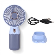 Mini Fan Small Cooling Handy Desk Home Office Table Battery USB Rechargeable Portable