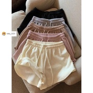Taiwan Shipping Oke Okay Ladies Shorts Waffle Summer High Waist Plus Size Fitness Sports Pants Loose