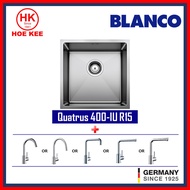 Blanco Quatrus 400-IU Stainless Steel Kitchen Sink + Blanco Kitchen Sink Mixer Chrome