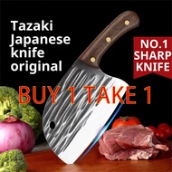 Tazaki Japanese Knife Original Butcher Chef Kitchen Knife Cleaver Knife 3.0mm Nikuya Handmade Knife