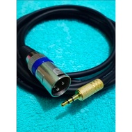 [PROMO] CANON XLR MALE TO MINI STEREO AUDIO JACK CABLE 3.5MM 1-5 MTR - 1 mtr