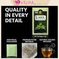 VELIXA，100%Original 9 Star Misai Kucing Tea猫须茶,chewable slimming