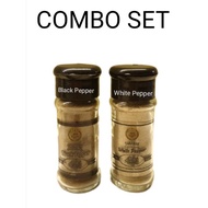 Sarawak Serbuk Lada Putih Hitam 100% / Black White Peppers Powder COMBO Set (abt 30gm each)