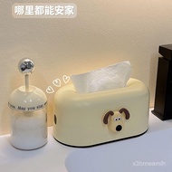 [Delivered From Taiwan] Cute Cartoon Tissue Box Household Living Room Bathroom Creative Spring Lift 
