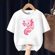 AXOLOTL FISH CHILDREN'S T-SHIRT FREE CUSTOM NAME