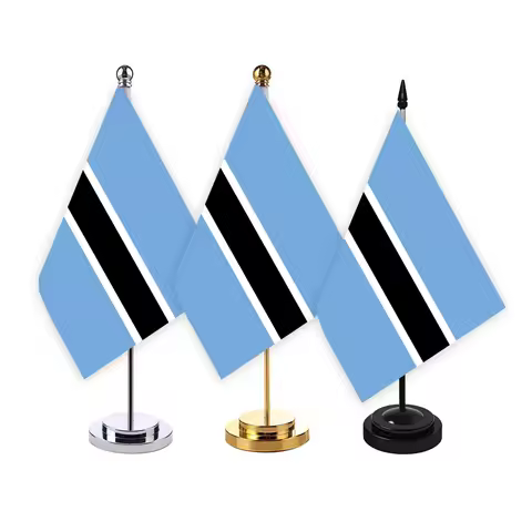 CYPOMELO office desk flag Botswana flag 14x21cm Botswana desktop small decoration flag including fla