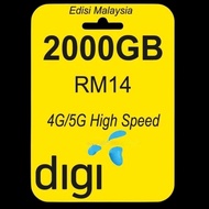 Digi Sim Card RM14 2000GB 📲📱