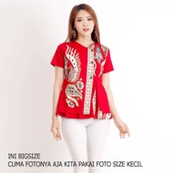 BAju Batik Wanita Blouse batik Jumbo 183