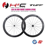 TUFF EXO 56 RIM BRAKE CARBON SPOKE WHEELSET