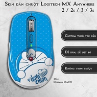 Logitech MX Anywhere 2 / 2s / 3 / 3s mouse Skin Doremon Dor031 model | 3m Anti-slip Film Sticker