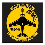 US Navy EA-6B Prowler Electronic Attack Aircraft VAQ-142 series 2 Cutting Sticker