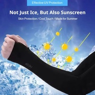 Summer Ice Silk Arm Sleeves Breathable Uv Protection Gloves For Outdoor Cycling Driving P0d9