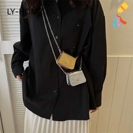 LIAOYING Crossbody Bags, Mini Versatile Shoulder Bag, Korean Fashion Chain PU Simplicity Handbag Lip