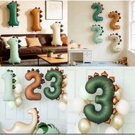 Balloon Number 40 Inches 40 Dinosaur Pattern Foil Balloons Very Cute Number Balloon
