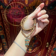 Coarse agarwood necklace mixed with OM charm