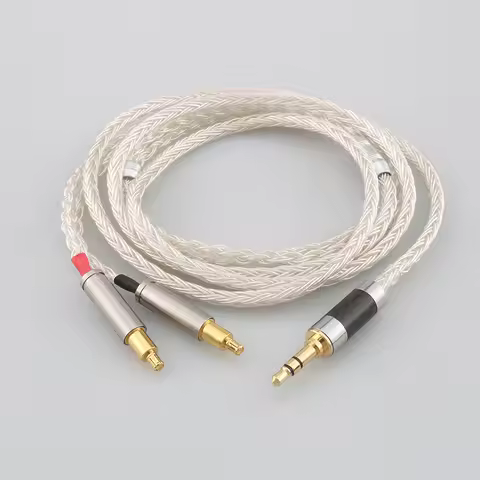 2.5/3.5mm 4.4mm XLR 4 Pin 16 Core OCC Silver Plated Headphone Cable For ATH-ADX5000 MSR7b 770H 990H 