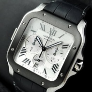 cartier new santos chrono jam pria